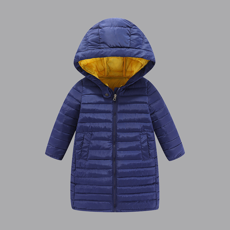 Chaqueta acolchada de algodón para niños y niñas de media longitud chaqueta acolchada de algodón para niños
