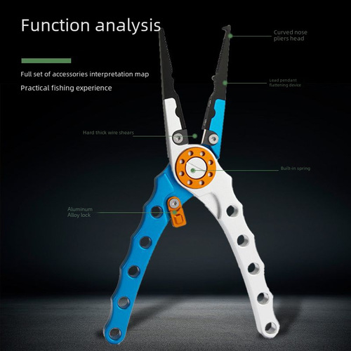 Wholesale Multi-Functional Aluminum Alloy Lure Pliers, Fishing Pliers, Fish-Control Pliers, Line-Cutting Pliers – Fishing Accessories & Gift Tools