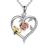 Design sophisticated accessory, small pendant heart shaped, necklace, suitable for import, simple and elegant design