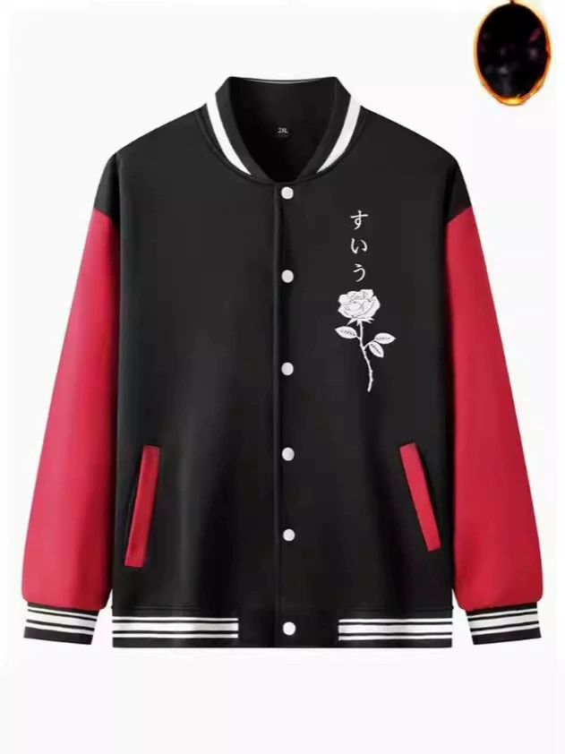 Spring school jacket for leisure, autumn, with embroidery