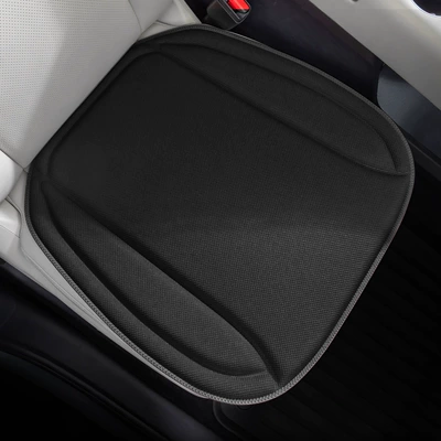 New cross-border seaweed fiber one-piece molded car seat cushion, warm in winter and cool in summer, all-season latex cushion (Four Seasons Pad) - one-piece-molding-front-row-single-piece-classic-black-one-piece