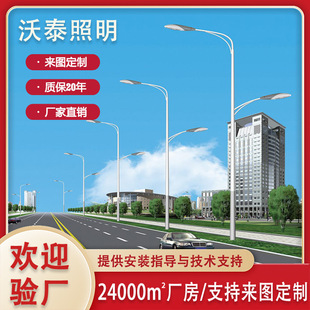LED street lamp double-arm street lamp 6 m 7 M 8 M 9 M 10 m 12 m community municipal road lamp pole