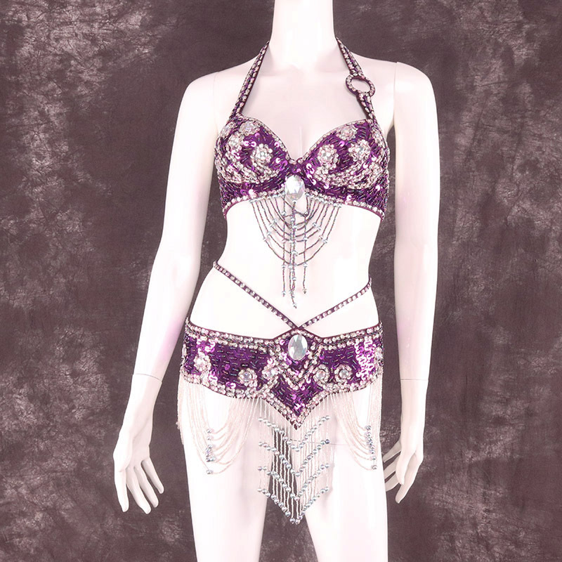 Ropa de danza India de gama alta ropa de danza del vientre 2023 primavera y verano sexy nueva ropa de práctica ropa de rendimiento falda de sujetador femenino