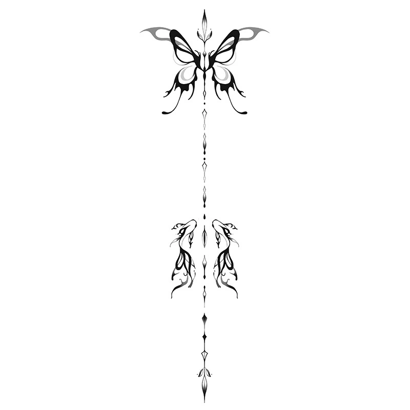 Waterproof tattoo stickers, sexy herbal sticker, long-term effect, English letters