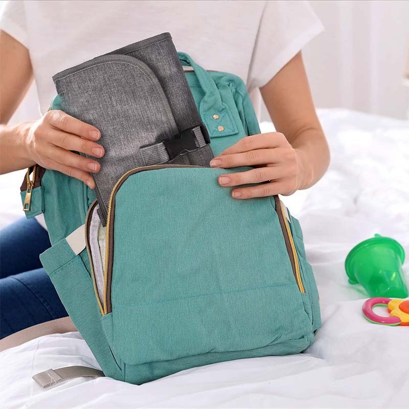 Cambiador de Pañales Plegable para Bebé de Poliéster Lavable para Uso Diario