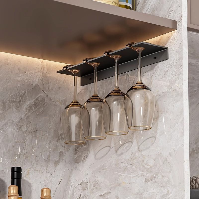 Red Wine Glass Rack Upside down Goblet Storage Rack Wine Cabinet Wall-Mounted Side-Mounted Champagne Glass Storage Punch-Free Household Small Size