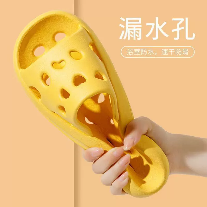 Summer non-slip slippers for bath, for beloved