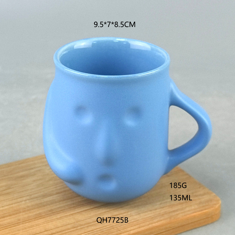 Inventario creativo transfronterizo pareja de desayuno de leche tazas de cerámica personalidad creativa simple taza de cerámica irregular