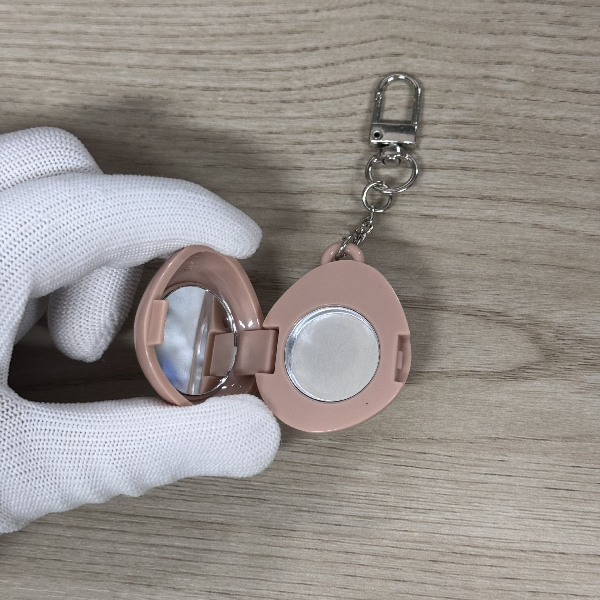 0.4g; 거울이 달린 갈색 알루미늄 플레이트 체인; ABS