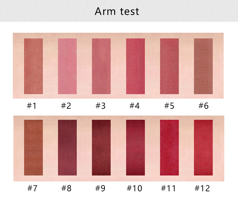 Langmanni 12-tube Velvet matte Lipstick Set, non-stick cup matte black tube lipstick Amazon undefined