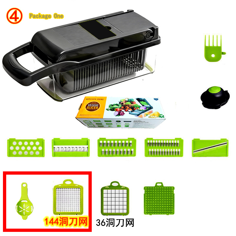 Cortador de verduras multifuncional cortador de verduras duradero ajo cebolla raspador de papas accesorios de cocina para el hogar