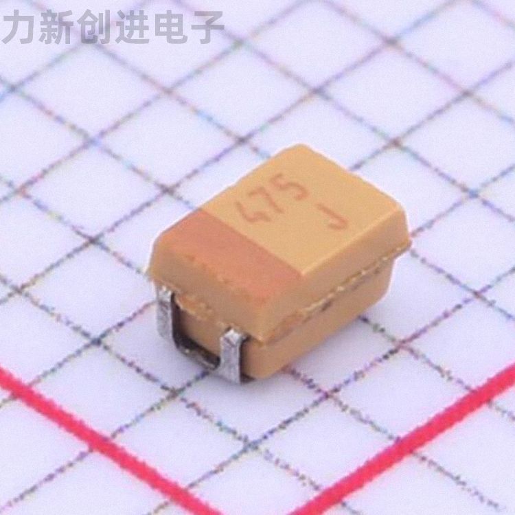 TAJR475K006RNJ描述4.7uF(475) ±10% 6.3V 钽电容