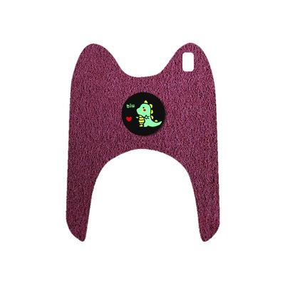 Tricycle Foot Pad Crown: Electric vehicle foot mat - yadi-k8e-three-wheel-burgundy-foot-pad-little-dinosaur-comes-with-velcro