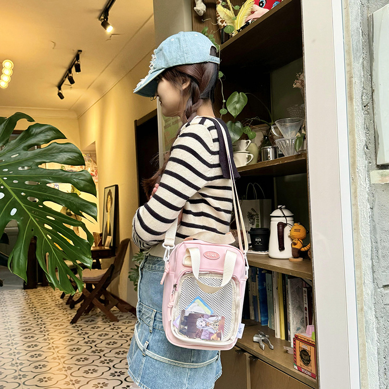 318g Weight Polyester Lining Material Zipper Closure Type Single Shoulder Strap Strap Type Crossbody Bag Bags Type Daily Occasion Cloth Material Solid Color Pattern All Seasons Season Women's Gender Streetwear Style Square Shape Small Size Women's Small Cloth Solid Color Streetwear Square Zipper Crossbody Bag 23