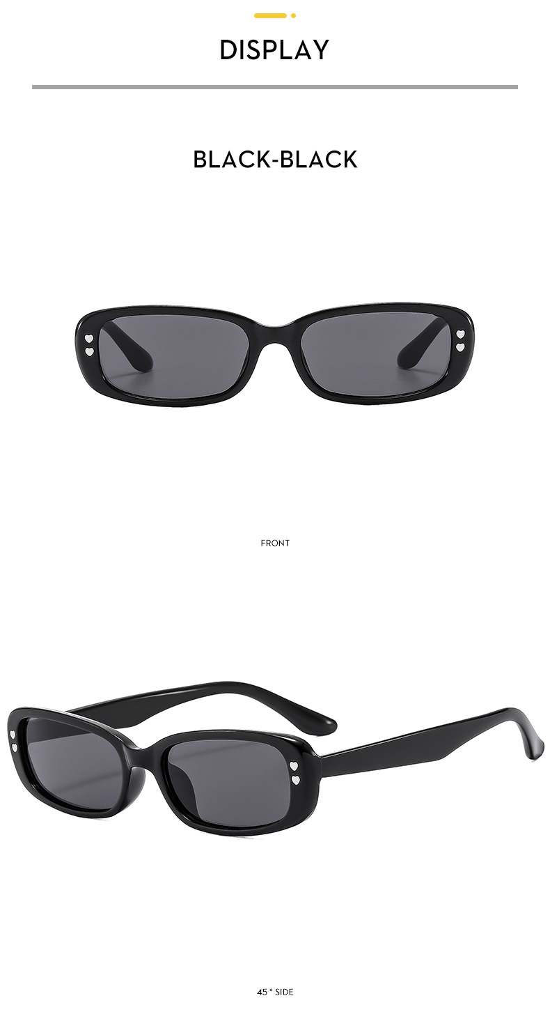 40g Weight Full Frame Glasses Structure Sunglasses Classification PC, UV400 Protection Lens Material Square Glasses Style Travel, Shopping Occasion Solid Color Pattern All Seasons Season Women's Gender Simple Style, Classic Style Style Simple Style Classic Style Solid Color PC UV400 Protection Square Full Frame Women's Sunglasses 10