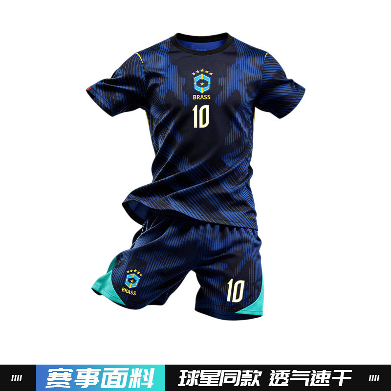 Traje de Entrenamiento de Fútbol Número 10 de Poliéster Transpirable Secado Rápido para Deportes