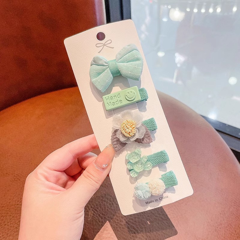 Niñas Bebé horquilla de tela completa bebé no duele el sudor clip de pelo lindo súper lindo clip de pelo fetal headwear de las niñas