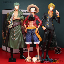 手办路飞女帝山治限量版大型索隆艾斯全套模型摆件公仔玩偶