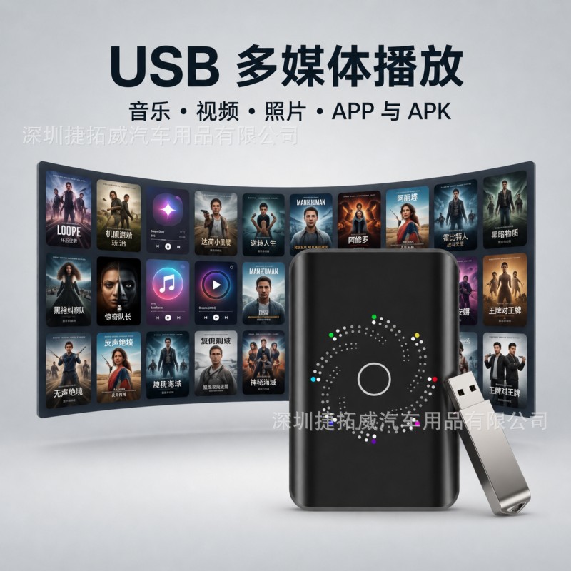 Cross-Border 4-in-1 Wireless Carplay to Wired Carplay Box Androidauto Android Car Connectivity Box