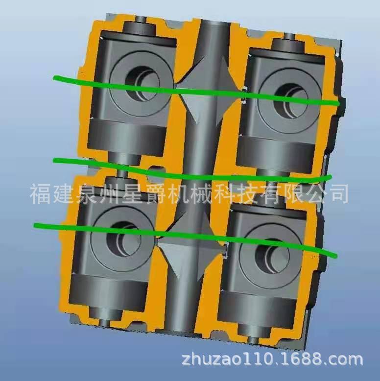 泉州铸铝轴承座模具支架的模具制造托座模具湿地板精密轻巧