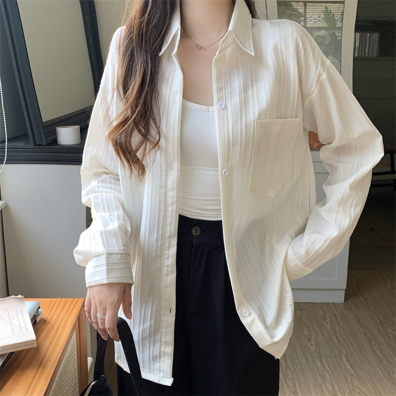 フランス式の筋肉感の日焼け止めのシャツの女性の春夏のデザイン感は小さいです。|undefined