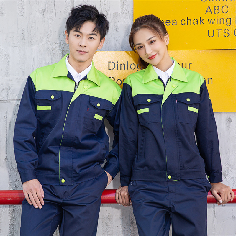 Primavera y otoño hombre manga larga engrosado desgaste taller de reparación de automóviles ingeniería de fábrica de ropa de protección laboral personalizada