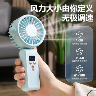 Summer New Product Small Fan USB Portable Rechargeable Mini Handheld Electric Fan Student Portable Micro Humidifier