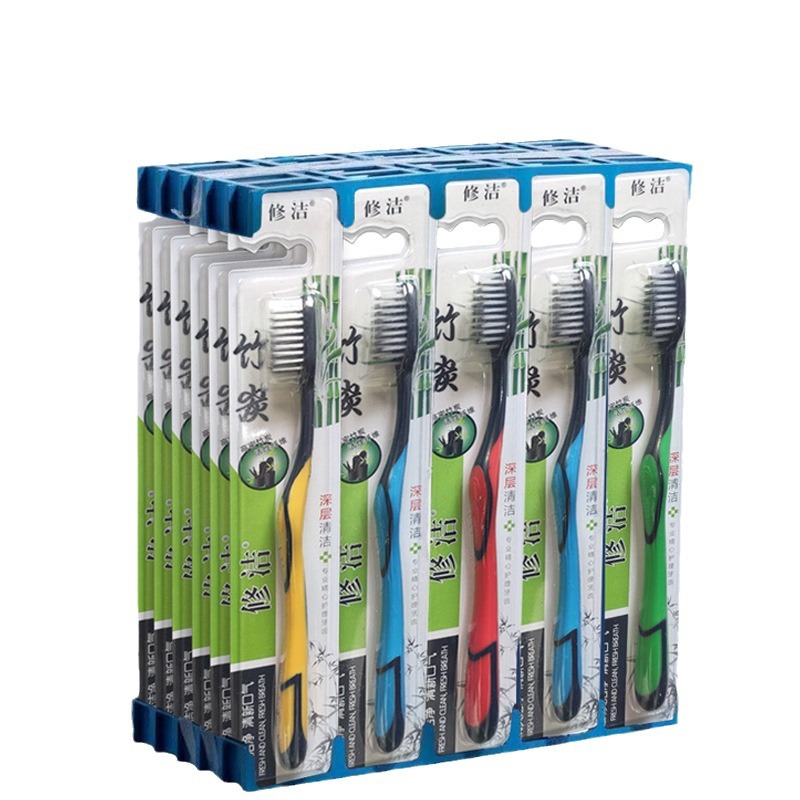 Cepillo de dientes de cerdas suaves de carbón de bambú pequeño Doctor Big doctor adulto embalaje independiente cepillo de dientes avanzado Hotel Home Retail Wholesale