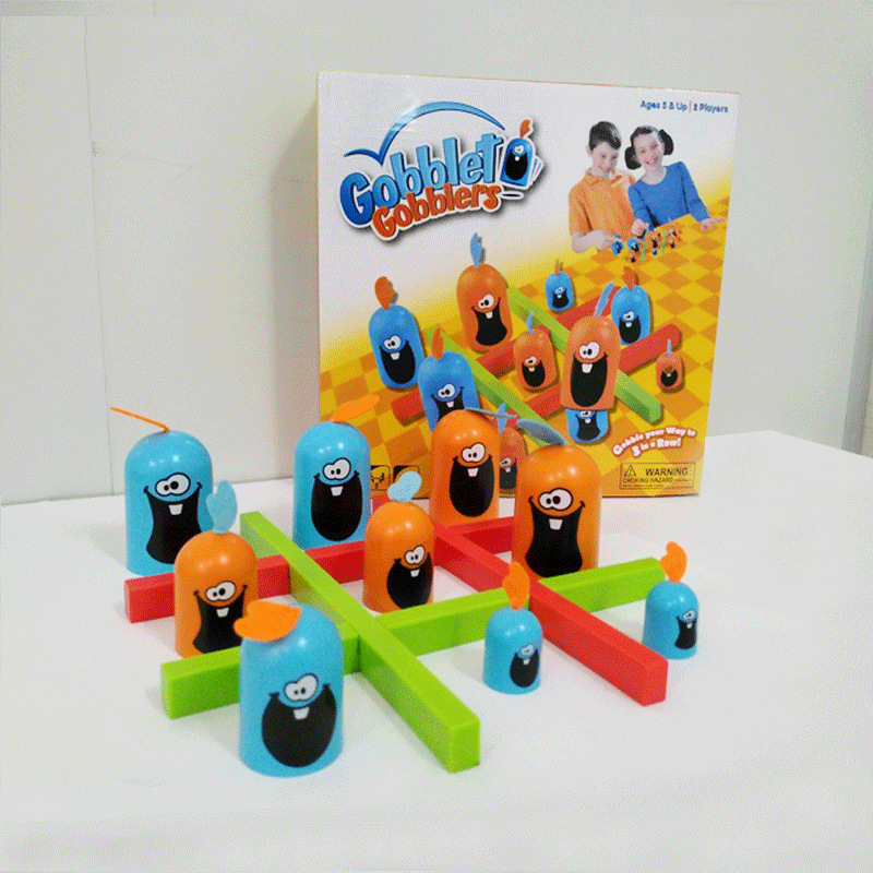 Cross-border odd chicken Series children's educational early education toys desktop parent-child interactive games Gobblet Gobblers
