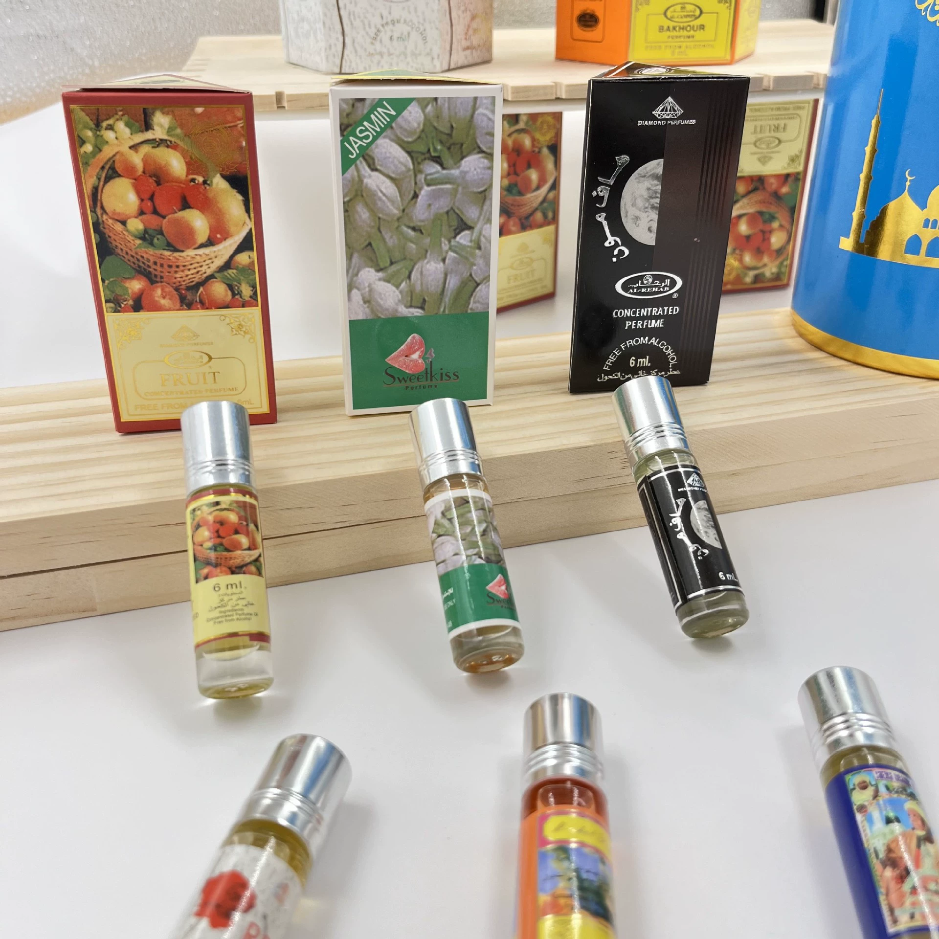 Дубай Эфирное масло Экспорт внешней торговли Ближний Восток 6 мл Безалкогольное шарикоэфирное масло парфюмерия трансграничная оптовая продажа