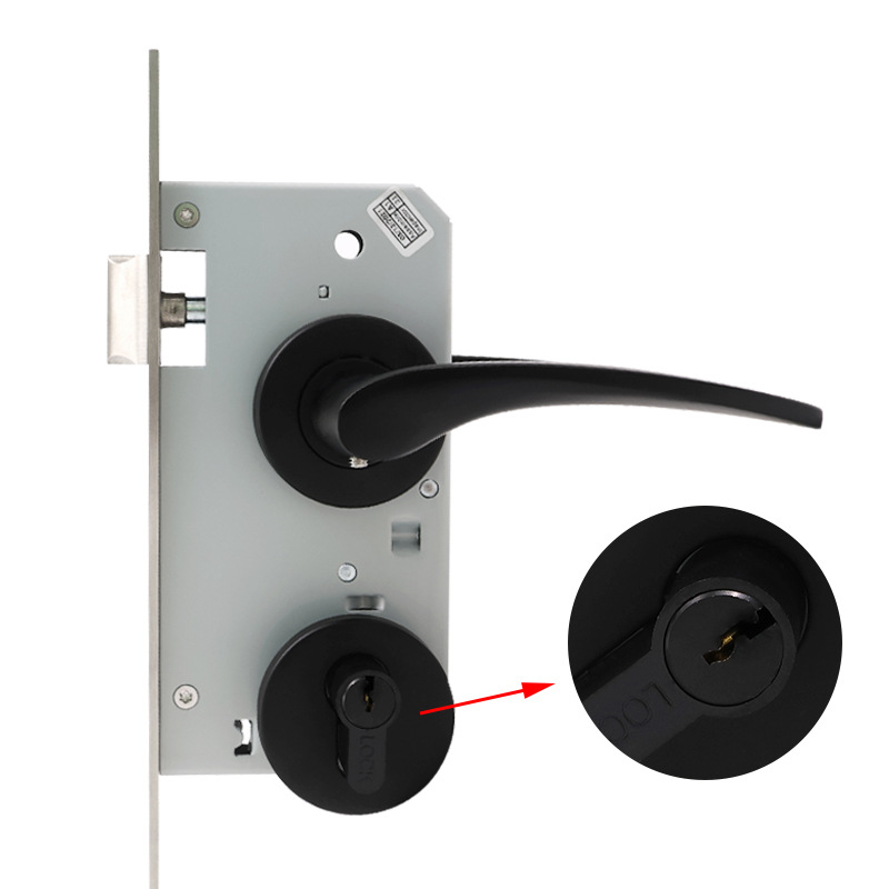 Fábrica al por mayor de acero inoxidable fundido sólido split cerradura manija de la puerta interior cerradura de la puerta de hardware Accesorios
