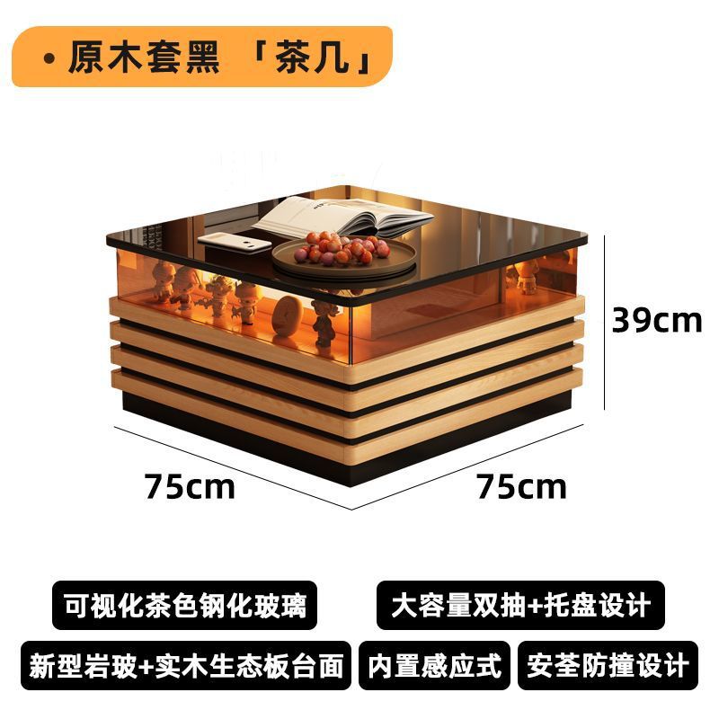 【YD-20】올 원목 75cm 길이의 커피 테이블