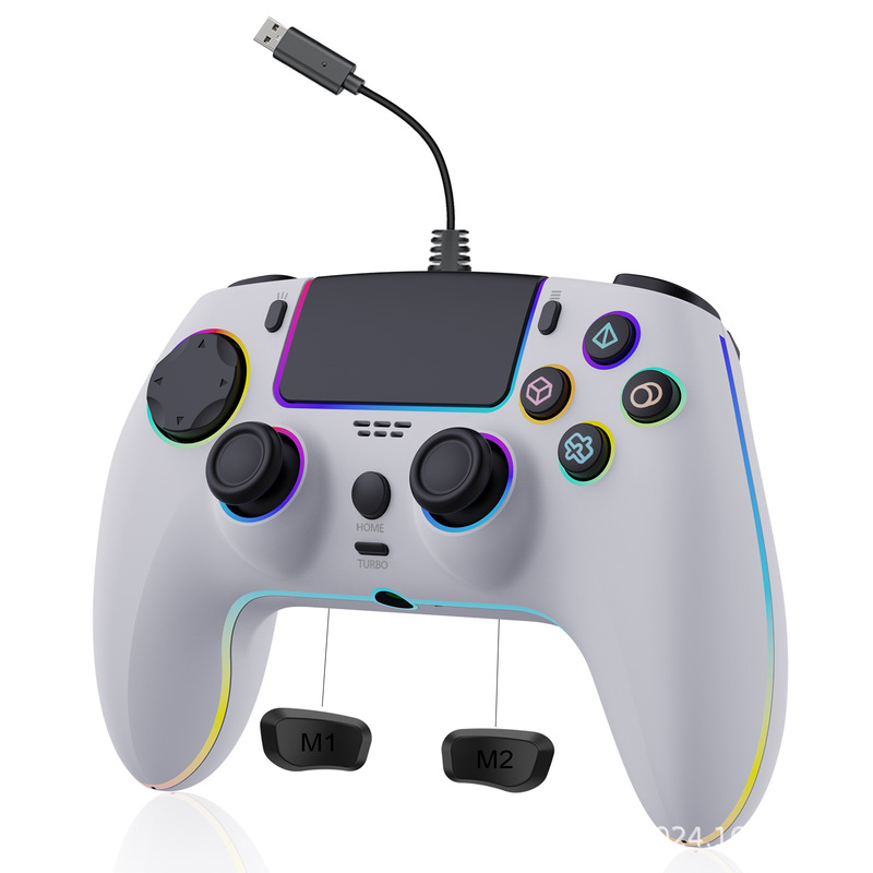 Jingzhan Universal Ps5 Slim Wireless Pro Controller Rgb Lighting Hall Pc/Steam Original Game Joystick