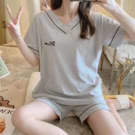 夏季2025年短袖月子服产后孕妇哺乳睡衣产妇喂奶衣家居服