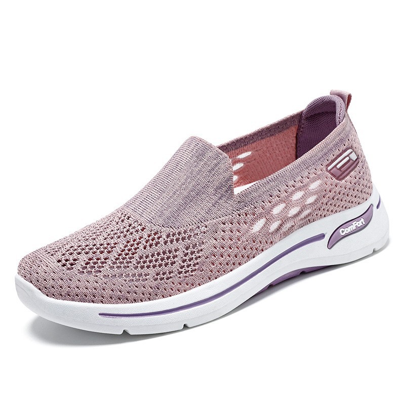 Zapatos de mujer 2026, zapatos de malla transpirable para verano, zapatos de tela estilo Pekín para mujer, zapatos para caminar para mujeres de mediana edad y mayores, zapatos casuales para mujer image 7