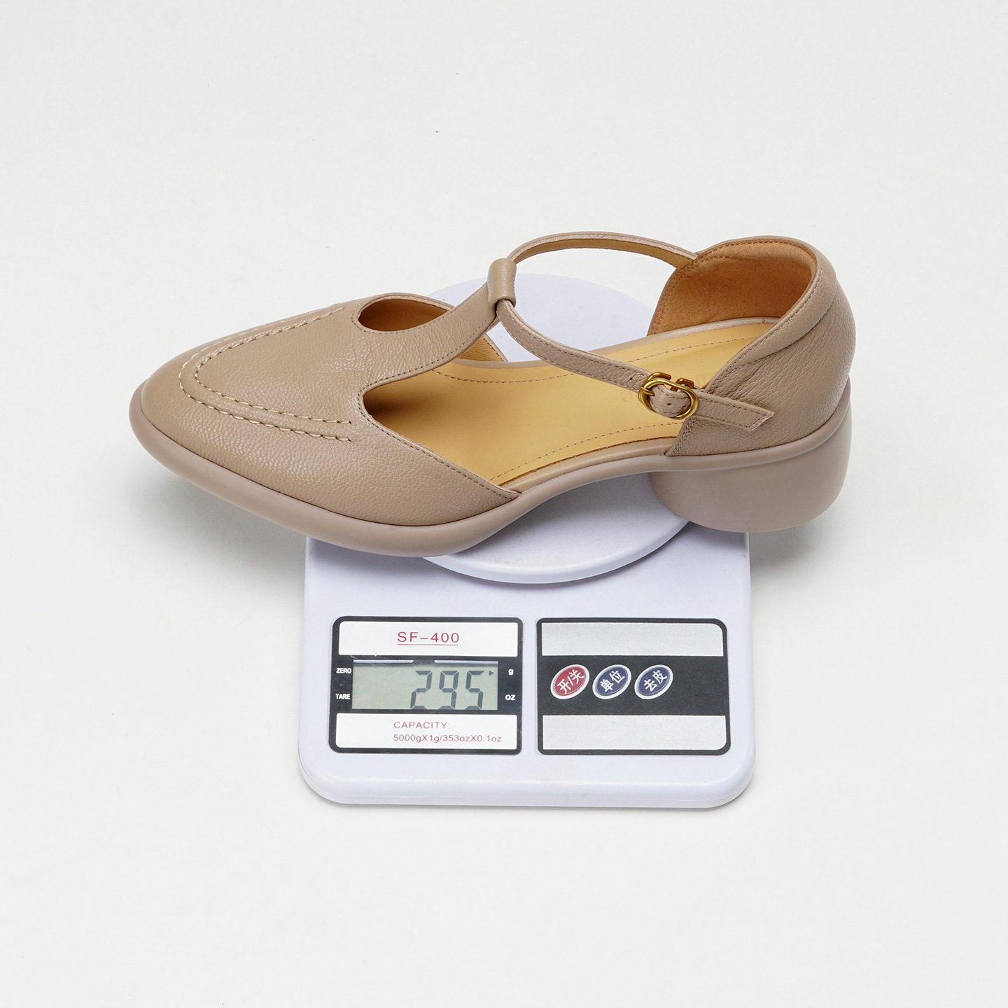 Sandal nữ quai chữ T gót vuông 5 cm mũi kín hở gót phong cách vintage — đen chi tiết 1