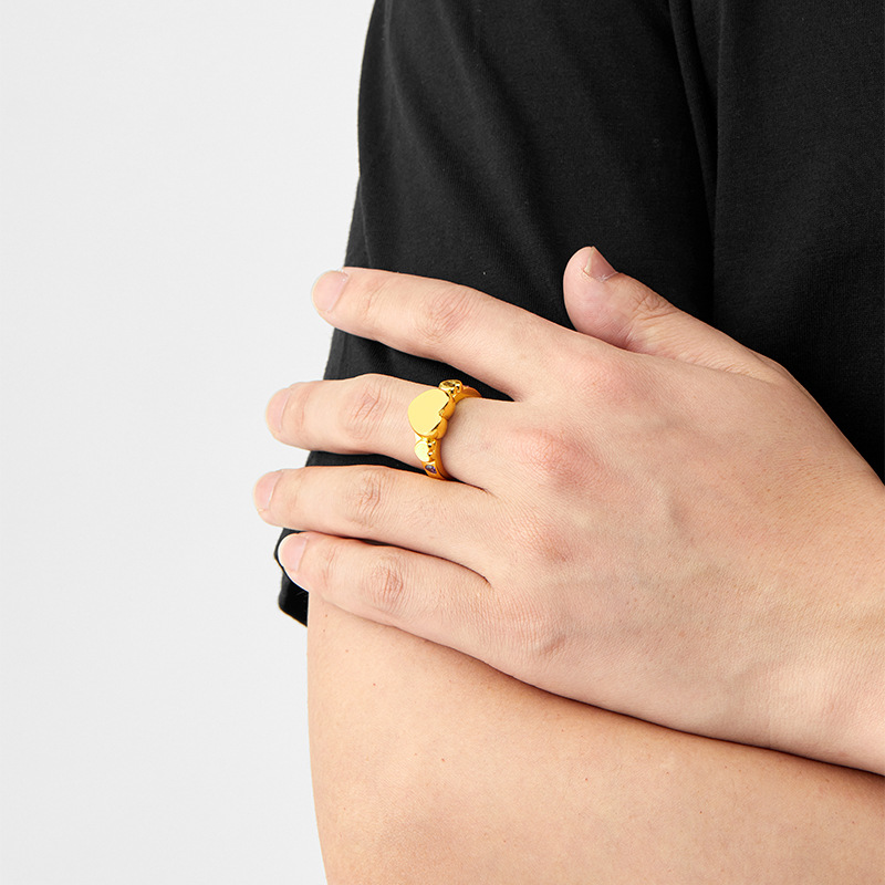 Heart Ring Fashion Ring Diamond Versatile Accessories For Everyone_voghion.com