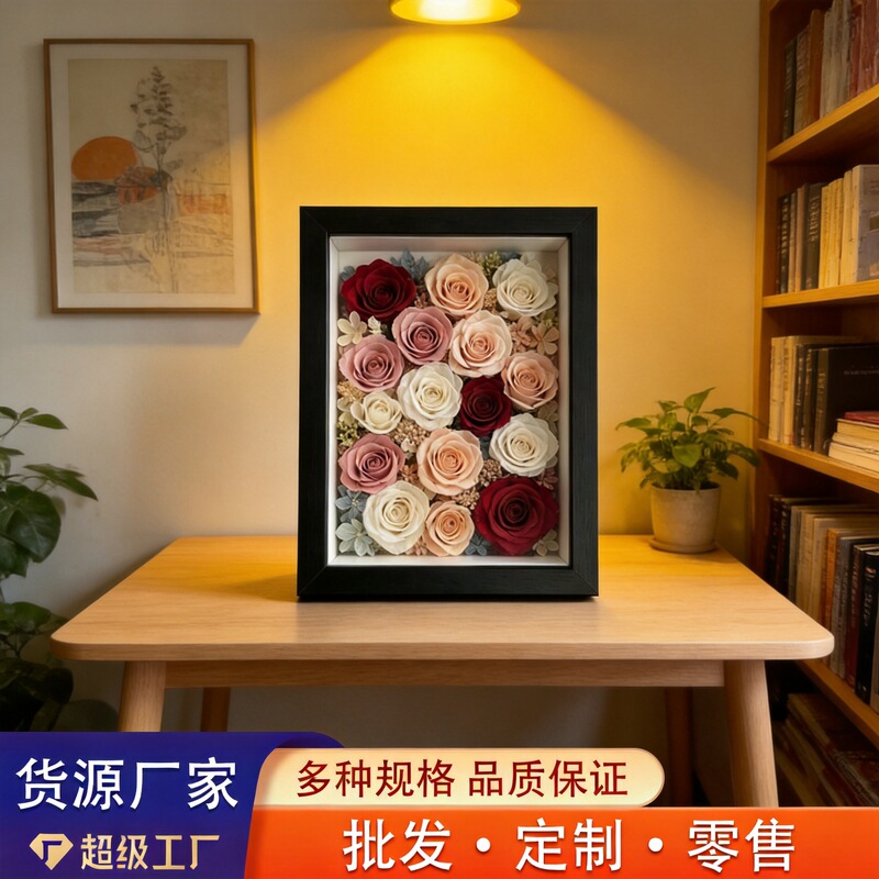 Thickened Density Board Photo Frame 3cm Hollow Three-Dimensional Frame Creative Storage Display Frame Handmade Blank Decorative Picture Frame