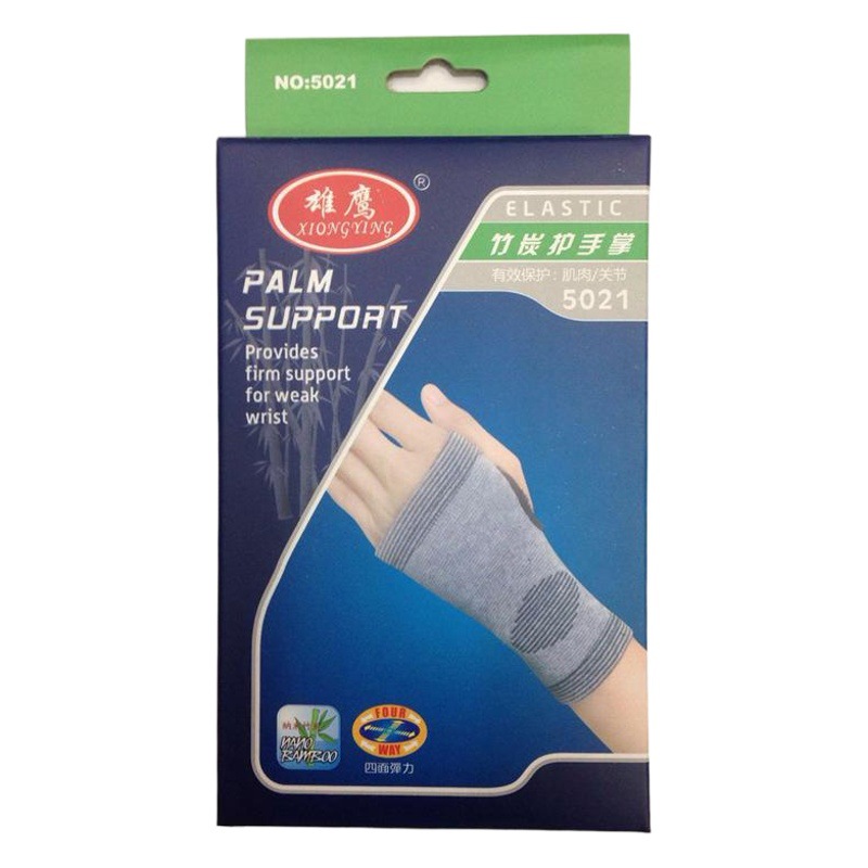 Factory warm environmental protection four-sided bamboo charcoal hand palm wrist sports protective equipment sporting goods a generation of hair