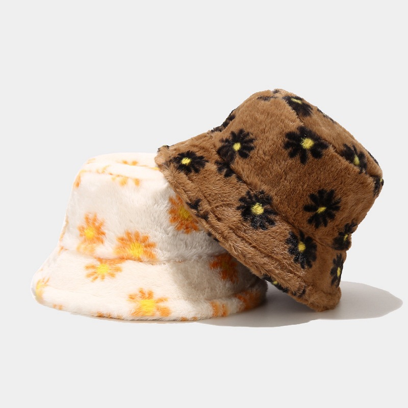 Unisex Süß Pastoral Blume Breite Traufen Bucket Hat display picture 2