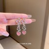 Silver needle, fashionable advanced universal earrings, flowered, bright catchy style, high-quality style, wholesale