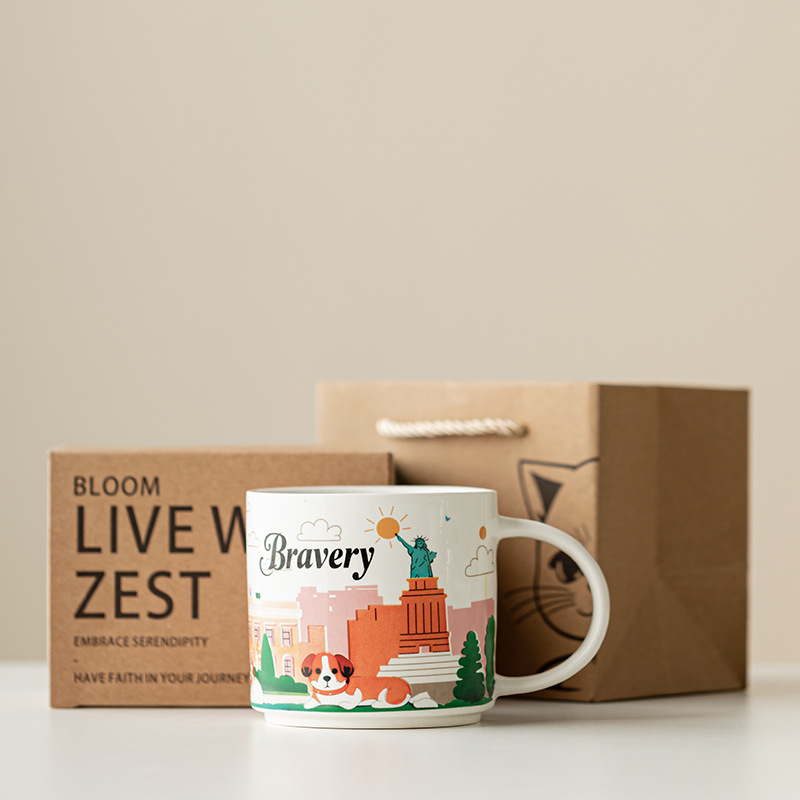 生产工厂批发陶瓷杯厂家杯子商务咖啡杯伴手礼马克杯定制logo水杯