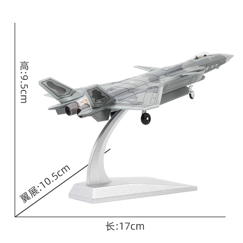 Terbo J-20 Alloy Aircraft Model Assembly Toy J20 Metal Fighter Military Aircraft Model Ornaments