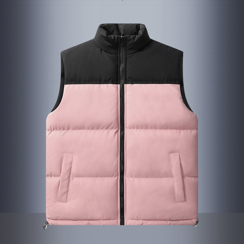 Produttori di abbigliamento maschile taglie forti uomo e donna stesso stile cotone gilet in cotone moda per giovani e di mezza età tempo libero consegna garantita_voghion.com