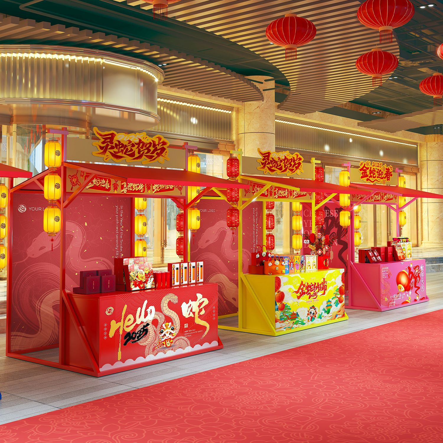 户外集市大型活动摊位架网红景区可移动展示架夜市美食街小吃摊架