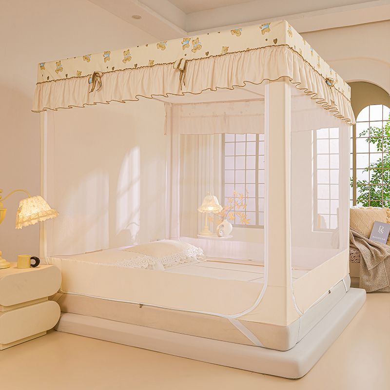 Anti-Fall Mosquito Net 2025 Home Bedroom Installation-Free Yurt Baby Anti-Fall Bed Fence Blackout Pattern Net Manufacturer