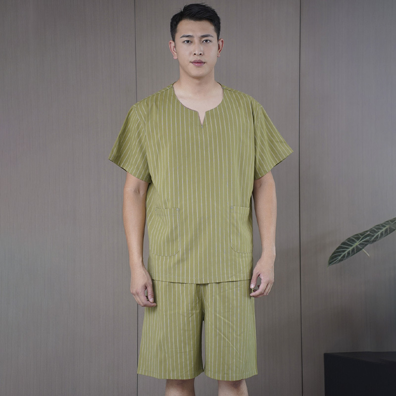 미통 스트라이프 그린 남성용
