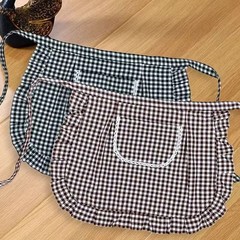 洋風ハーフエプロンキッチン家庭用綿通気性防汚ハーフエプロン工場作業作業服