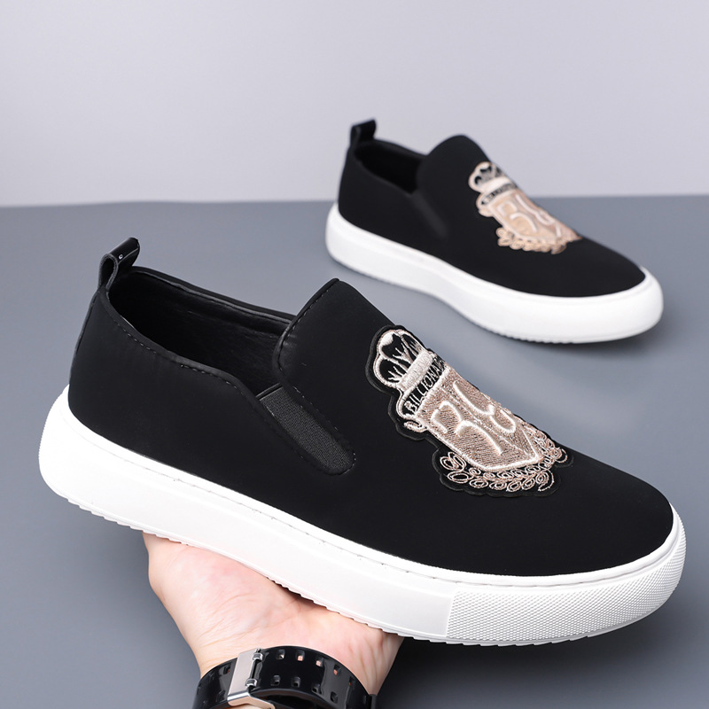 Men's Casual Slip-on Loafers Trendy Versatile Lightweight Shoes_voghion.com