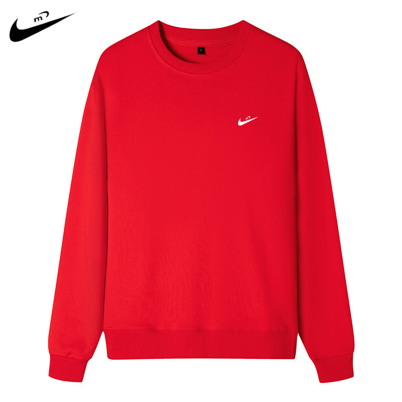 Sweatshirt Men's 2024 Spring and Autum Men's New Long-Sleeved T-Shirt Men's Small Terry Men's Round Neck Pullover Knitted Bottoming